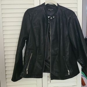 Baccini Black Pleather Jacket